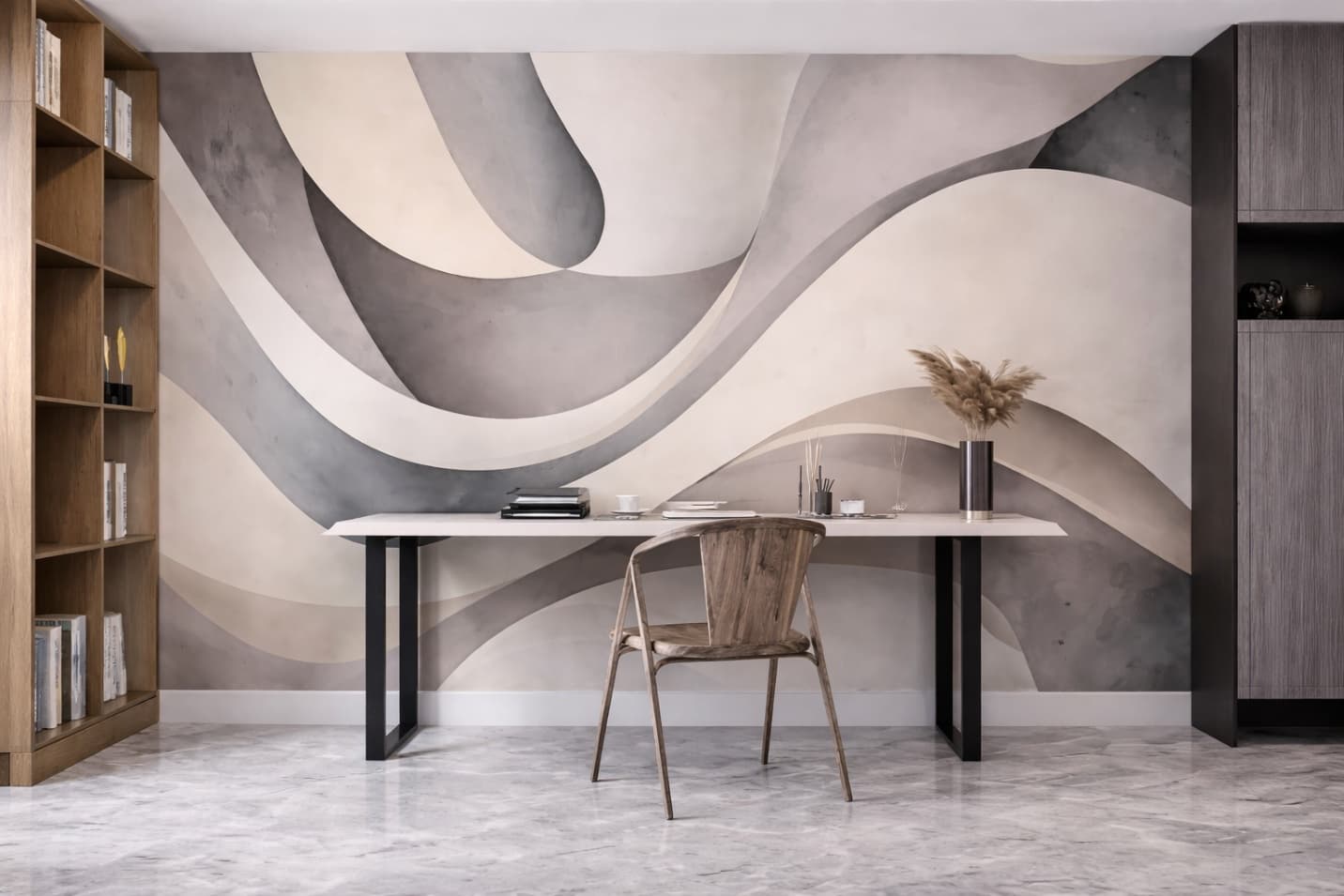Forest and woodland wall mural in a living space